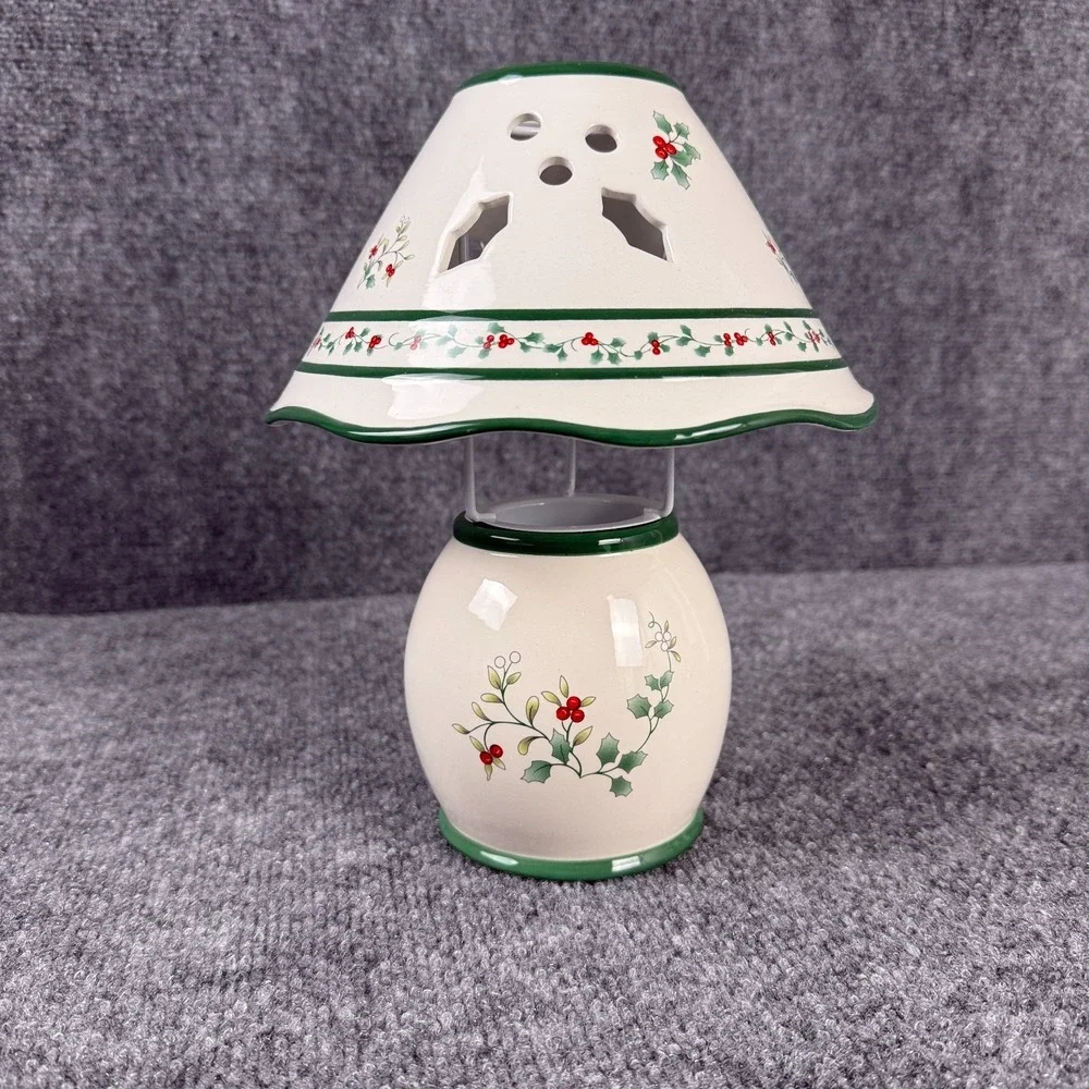 Vtg Pfaltzgraff Winterberry Votive‎ Lamp 109-B86-00 Christmas Candle Holder NIB